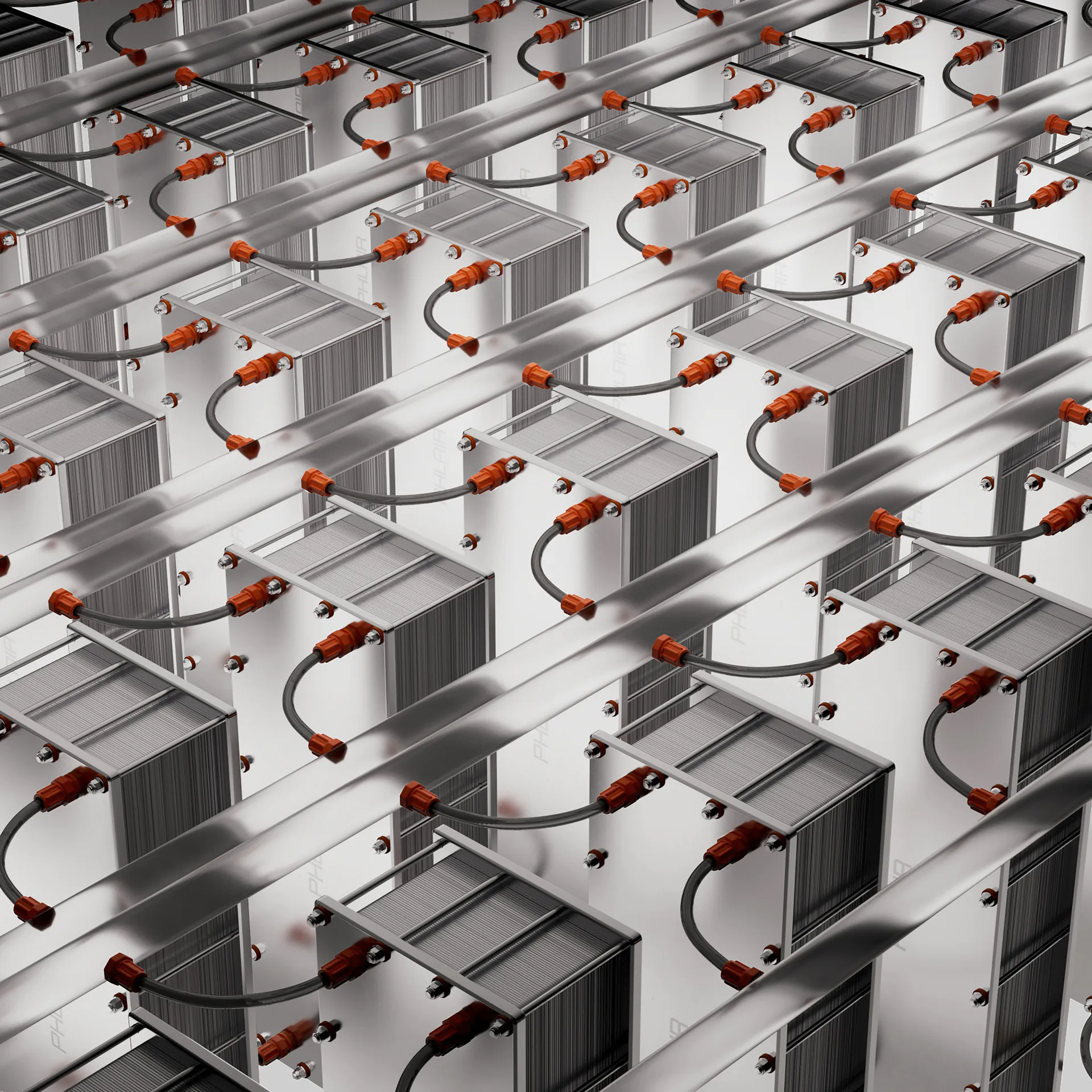 Modern battery storage system with connected storage units