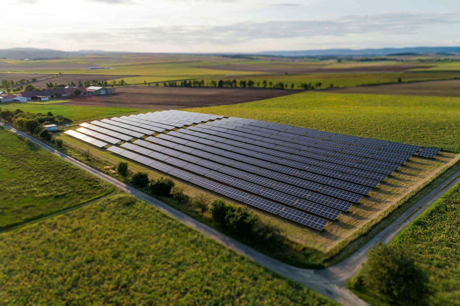 Ground-mounted photovoltaic system in Germany - renewable energies
